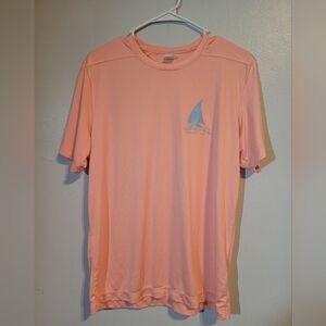 Men's Peach T-Shirt with Sailboat Logo